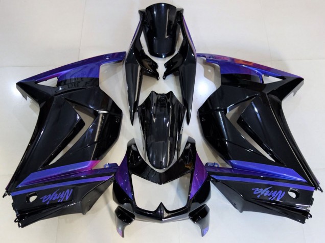 2008-2012 Kawasaki Ninja 250 Motorcycle Fairings - Blue Glossy Black Australia