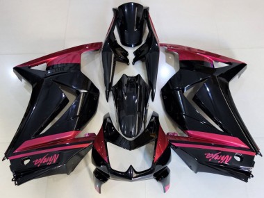 Affordable 2008-2012 Kawasaki Ninja 250 Motorcycle Fairings - Glossy Black Red Australia