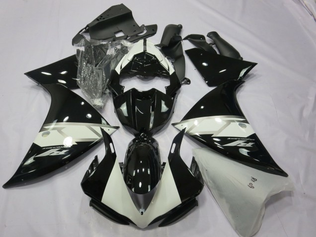 2012-2014 Yamaha R1 Motorcycle Fairings - Glossy Black White Silver Australia
