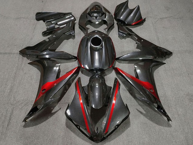 2004-2006 Yamaha R1 Motorcycle Fairings - Carbon Fiber Style Red Australia