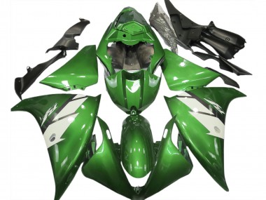 Affordable 2012-2014 Yamaha R1 Motorcycle Fairings - Green White Australia