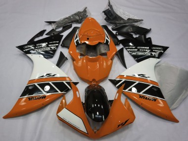 Affordable 2012-2014 Yamaha R1 Motorcycle Fairings - Orange White Glossy Black Australia