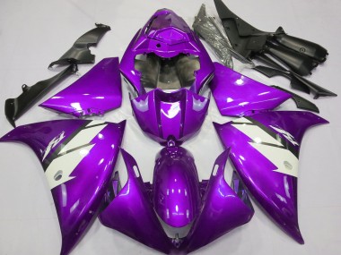 Affordable 2012-2014 Yamaha R1 Motorcycle Fairings - Purple White Australia