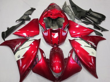 Affordable 2012-2014 Yamaha R1 Motorcycle Fairings - Red White Australia