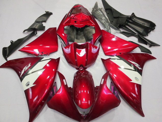 2012-2014 Yamaha R1 Motorcycle Fairings - Red White Australia