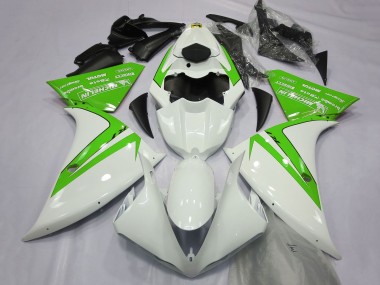 Affordable 2012-2014 Yamaha R1 Motorcycle Fairings - White Green Australia