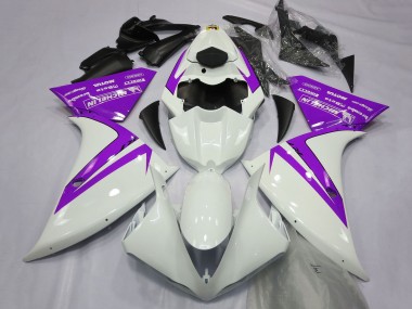 Affordable 2012-2014 Yamaha R1 Motorcycle Fairings - White Purple Australia