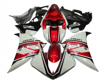 Affordable 2012-2014 Yamaha R1 Motorcycle Fairings - White Red Black Layerd Semakin Didepan Australia