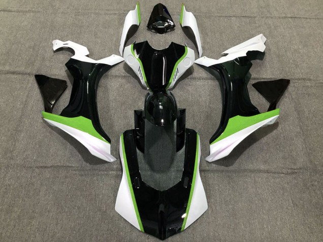 2015-2019 Yamaha R1 Motorcycle Fairings - White Green Glossy Black Australia