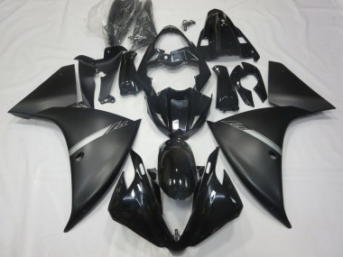Affordable 2012-2014 Yamaha R1 Motorcycle Fairings - Glossy Black Matte Black Silver Australia