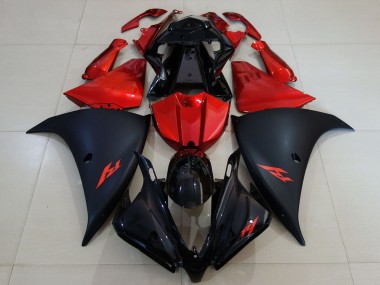 Affordable 2012-2014 Yamaha R1 Motorcycle Fairing - Glossy Black Matte Black Red Australia