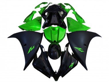 Affordable 2012-2014 Yamaha R1 Motorcycle Fairings - Glossy Black Matte Black Green Australia