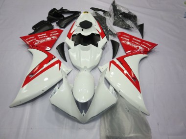 Affordable 2012-2014 Yamaha R1 Motorcycle Fairings - White Red Australia