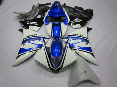 Affordable 2012-2014 Yamaha R1 Motorcycle Fairings - White Blue Black Layerd Semakin Didepan Australia