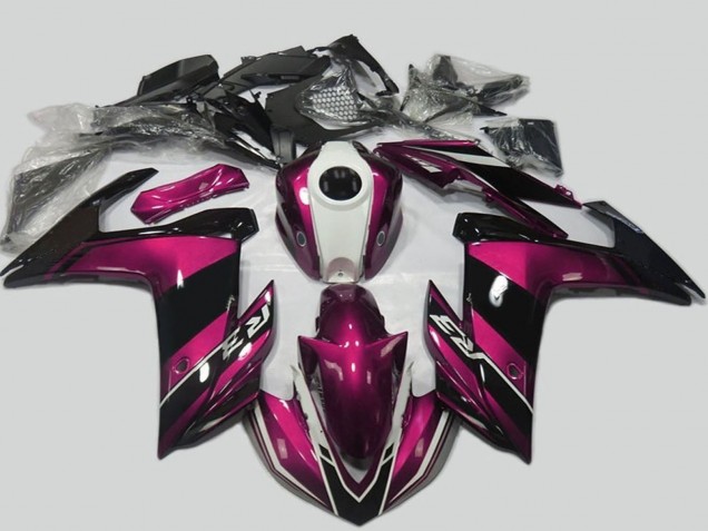 2015-2018 Yamaha R3 Motorcycle Fairing Kits - Purple White Glossy Black Australia