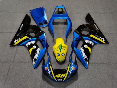 Affordable 1998-2002 Yamaha R6 Motorcycle Fairings - Blue Yellow Black Shark 46 Australia
