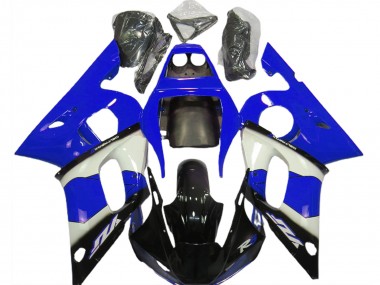 Affordable 1998-2002 Yamaha R6 Motorcycle Fairings - Blue White Glossy Black Australia