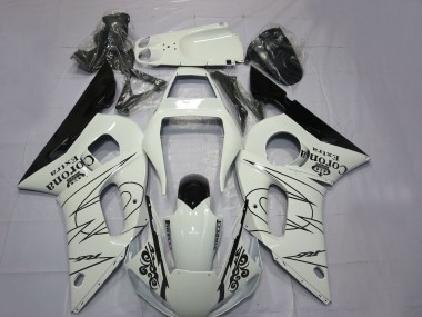 Affordable 1998-2002 Yamaha R6 Motorcycle Fairings - White Black Corona Motul Australia