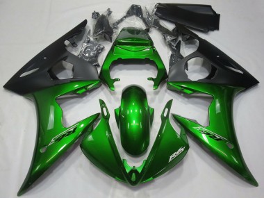 Affordable 2005 Yamaha R6 Motorcycle Fairings - Dark Green Matte Black Australia