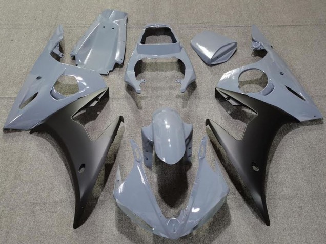 2003-2004 Yamaha R6 Motorcycle Fairings - Nardo Grey Matte Black Australia