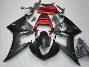 Affordable 2003-2004 Yamaha R6 Motorcycle Fairings - Red Matte Black Australia