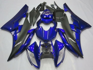 Affordable 2006-2007 Yamaha R6 Motorcycle Fairings - Blue Matte Black Australia