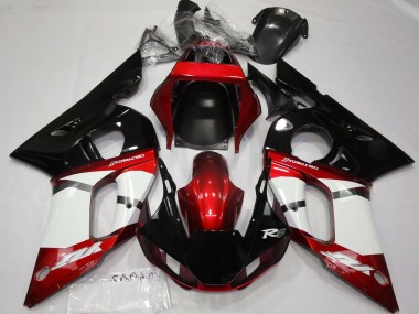 Affordable 1998-2002 Yamaha R6 Motorcycle Fairing - Red White Glossy Black Australia