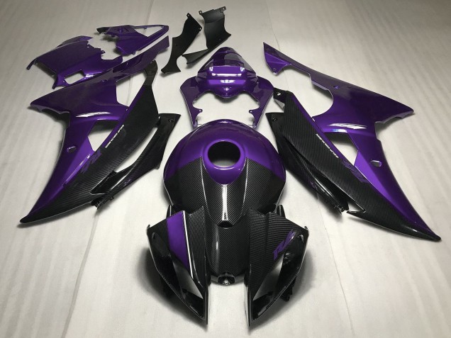 2008-2016 Yamaha R6 Motorcycle Fairings - Purple Carbon Fiber Style Australia