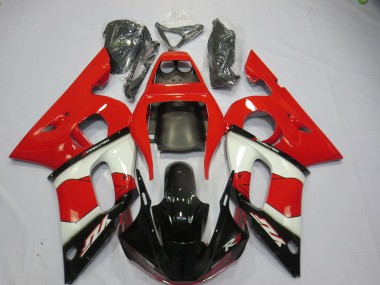 Affordable 1998-2002 Yamaha R6 Motorcycle Fairings - Red White Glossy Black Australia