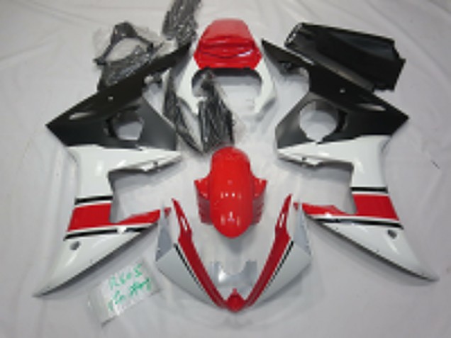 2005 Yamaha R6 Motorcycle Fairings - White Red Black Australia