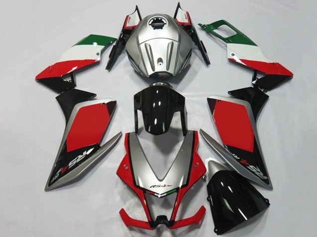 2012-2018 Aprilia RS4 125 Motorcycle Fairings - Silver Red Glossy Black Australia