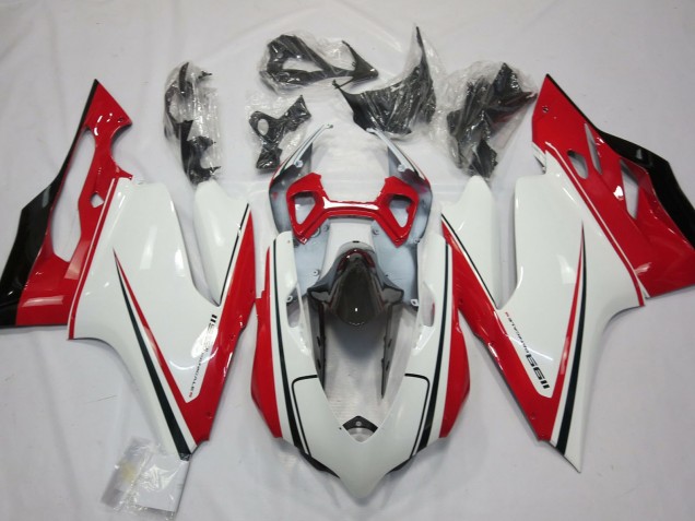 2011-2014 Ducati 1199 Motorcycle Fairing - White Red Black Green Australia