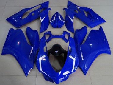 Affordable 2011-2014 Ducati 1199 Motorcycle Fairings - Glossy Blue White Australia