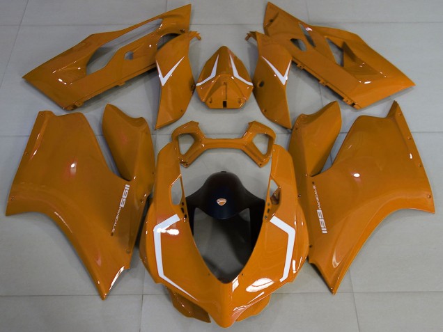 2011-2014 Ducati 1199 Motorcycle Fairings - Brown White Australia