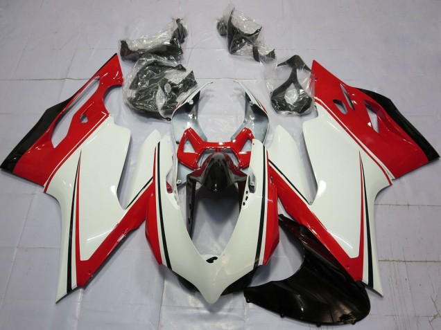 2011-2014 Ducati 899 1199 Motorcycle Fairings - White Red Green Glossy Black Australia