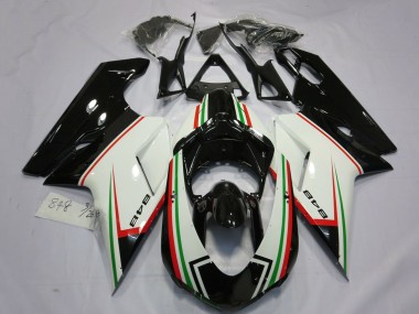 Affordable 2007-2014 Ducati 848 Motorcycle Fairings - White Red Green Glossy Black Australia