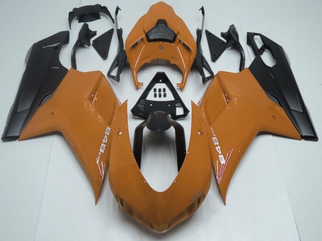 2007-2014 Ducati 848 Motorcycle Fairings - Brown Matte Black Australia