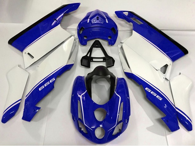 2003-2004 Ducati 999 Motorcycle Fairings - White Blue Black Australia