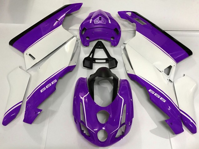 2003-2004 Ducati 999 Motorcycle Fairings - White Purple Black Australia