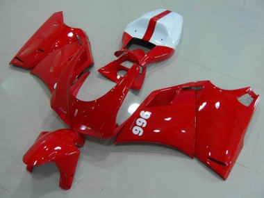 Affordable 1993-2005 Ducati 996 Motorcycle Fairings - Glossy Red White Australia