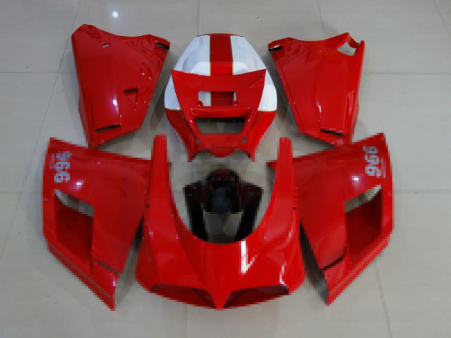 1993-2005 Ducati 996 Motorcycle Fairings - Glossy Red White Black Australia