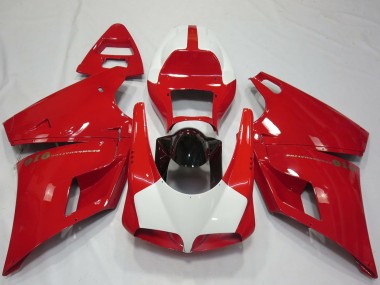 Affordable 1993-2005 Ducati 916 Motorcycle Fairings - Red White Glossy Black Performance Australia