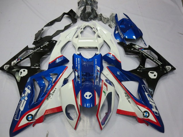 2009-2014 BMW S1000RR Motorcycle Fairing - White Red Blue Glossy Black HP Australia
