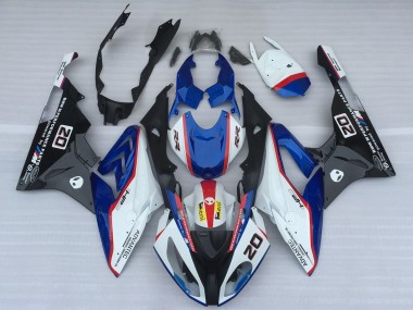 Affordable 2017-2018 BMW S1000RR Motorcycle Fairings - White Blue Red Glossy Black OEM Style Australia