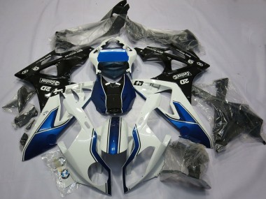 Affordable 2015-2016 BMW S1000RR Motorcycle Fairing - White Blue Glossy Black Australia