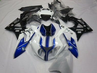 Affordable 2015-2016 BMW S1000RR Motorcycle Fairings - White Blue Glossy Black Australia