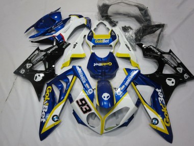 Affordable 2009-2014 BMW S1000RR Motorcycle Fairings - White Yellow Blue Glossy Black GoldBet 93 Australia