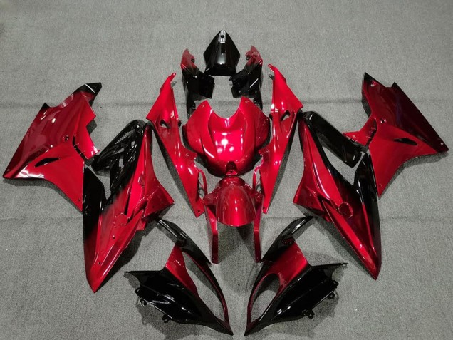 2009-2014 BMW S1000RR Motorcycle Fairings - Red Glossy Black Australia