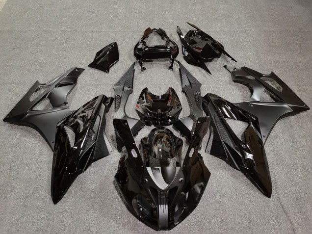 2009-2014 BMW S1000RR Motorcycle Fairings - Glossy Black Matte Black Carbon Fiber Australia