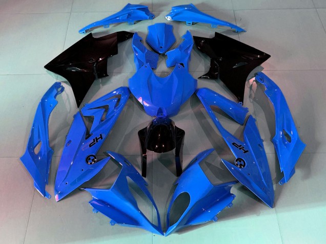 2009-2014 BMW S1000RR Motorcycle Fairings - Blue Glossy Black Australia